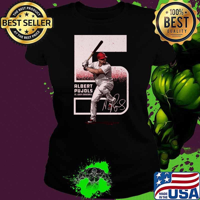 Albert Pujols St.Louis Outline Signature Player a Dominican American Former T-Shirt