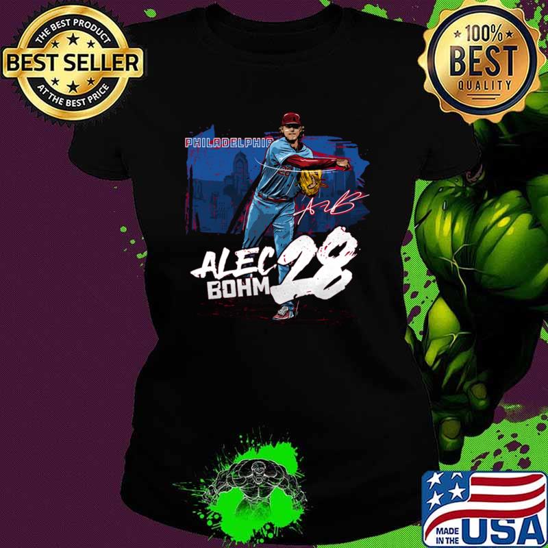 Alec Bohm an American for The Philadelphia State Signature Baseball T-Shirt