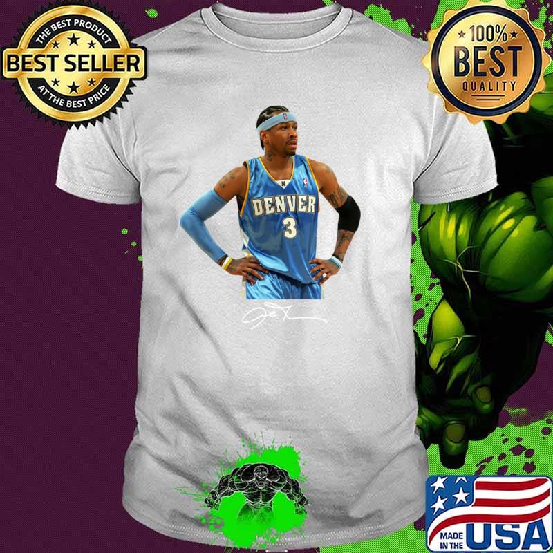 Allen Iverson The Answer Basketball Denver Signature Vintage 80s T-Shirt