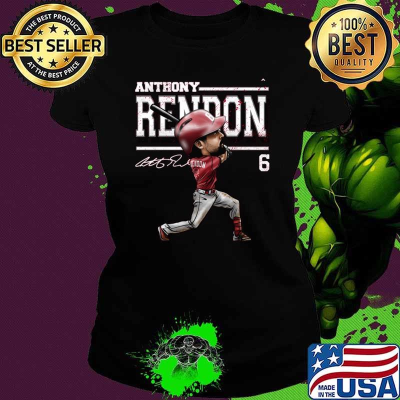 Anthony Rendon Los Angeles A Cartoon Signature Baseball League T-Shirt