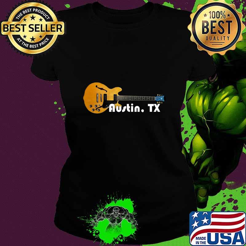 Austin Texas Electric Guitar, Austin Rock Guitar, Austin Guitar Enthusiast T-Shirt