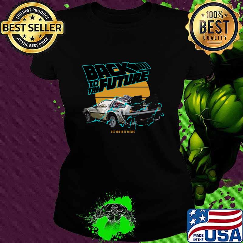 Awesome back to the future see you in te future vintage delorean time machine T-Shirt