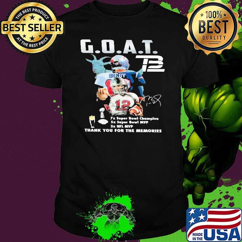 Awesome goat thank you for the memories signature shirt