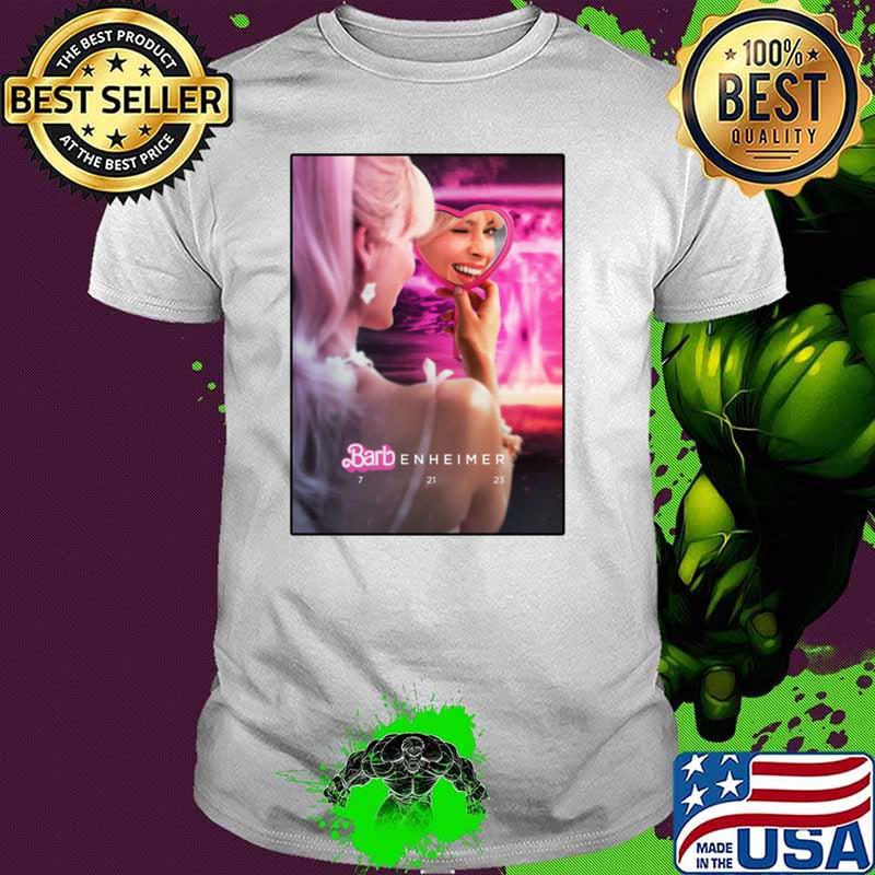 Barbenheimer heart Barbie Pink an Internet phenomenon T-Shirt