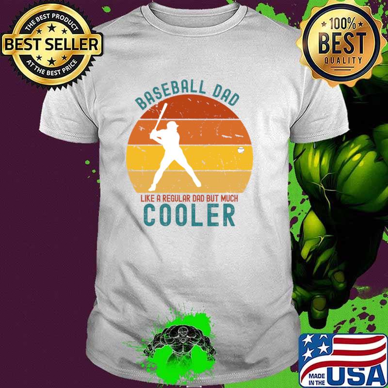 Baseball Dad Like A Regular Dad But Much Cooler Vintage T-Shirt