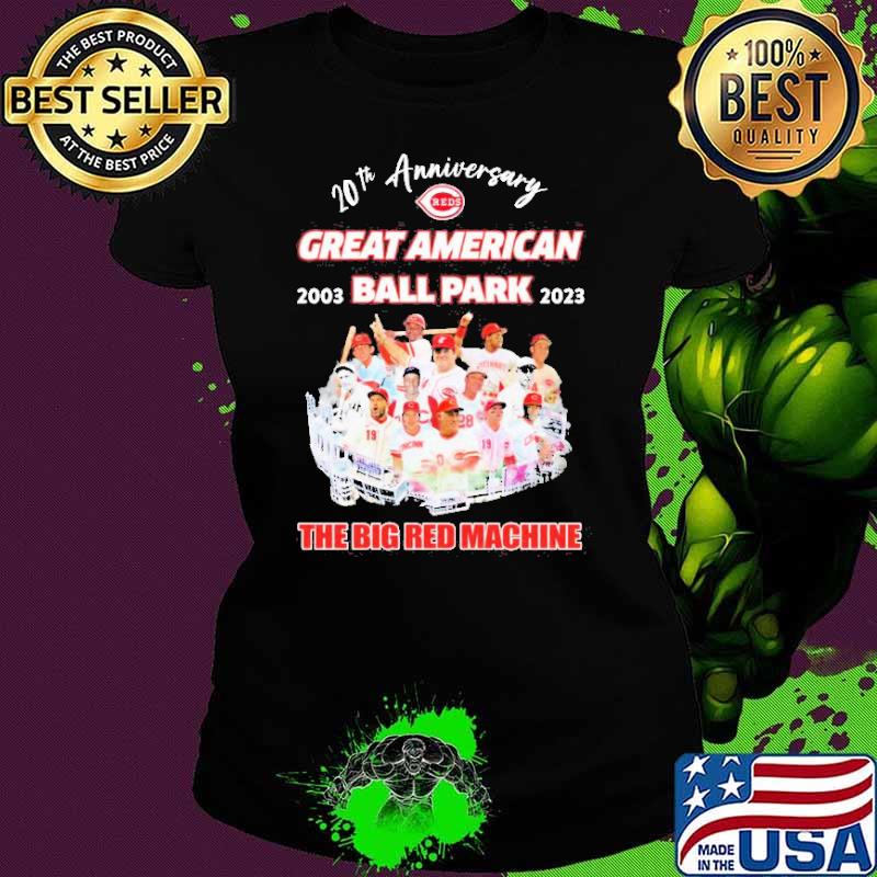 Best cincinnati Reds 20th Anniversary Great American Ball Park The Big Red Machine Shirt