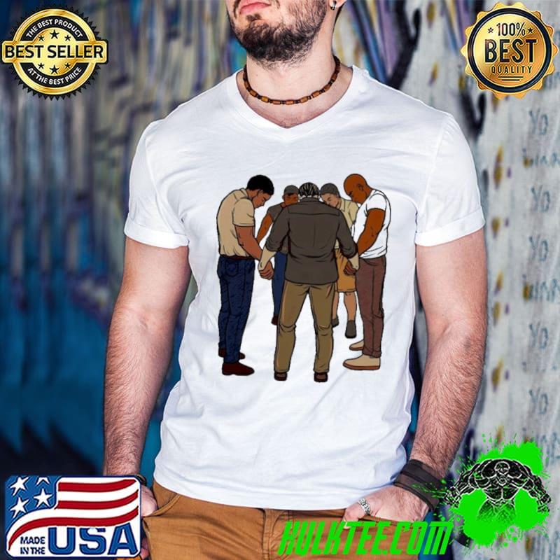 Black Men Praying Crewneck Shirt