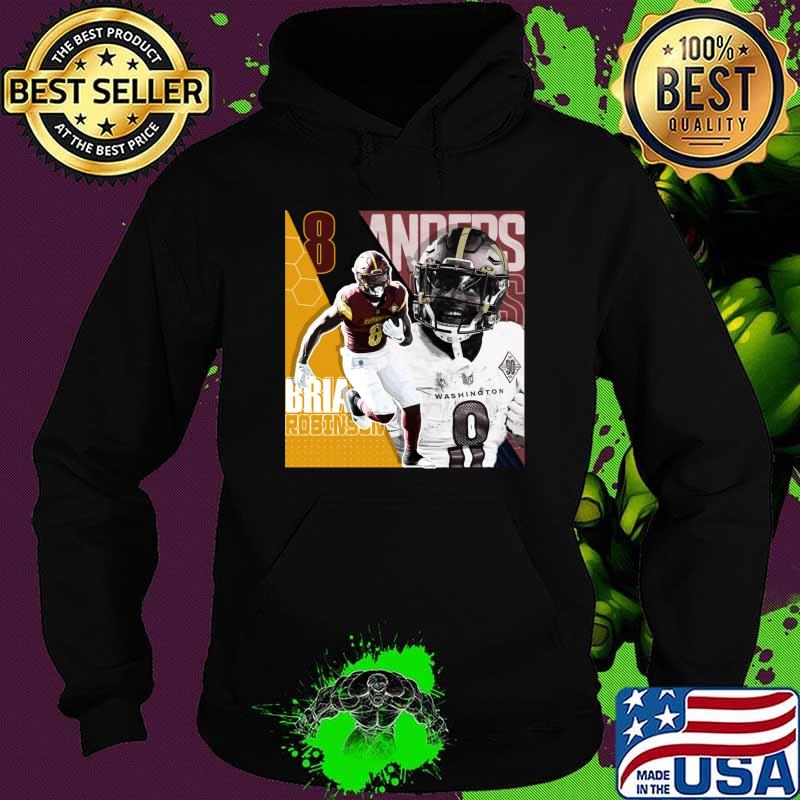 Brian Robinson Jr Football Design Poster Commanders T-Shirt Hoodie Brian Robinson Jr Football Design Poster Commanders T-Shirt Hoodie