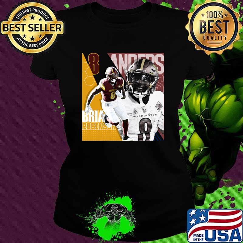 Brian Robinson Jr Football Design Poster Commanders T-Shirt Brian Robinson Jr Football Design Poster Commanders T-Shirt