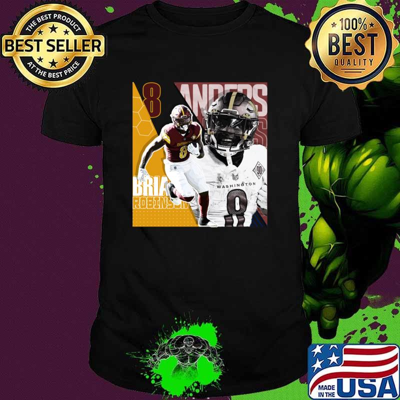 Brian Robinson Jr Football Design Poster Commanders T-Shirt Unisex Brian Robinson Jr Football Design Poster Commanders T-Shirt Unisex