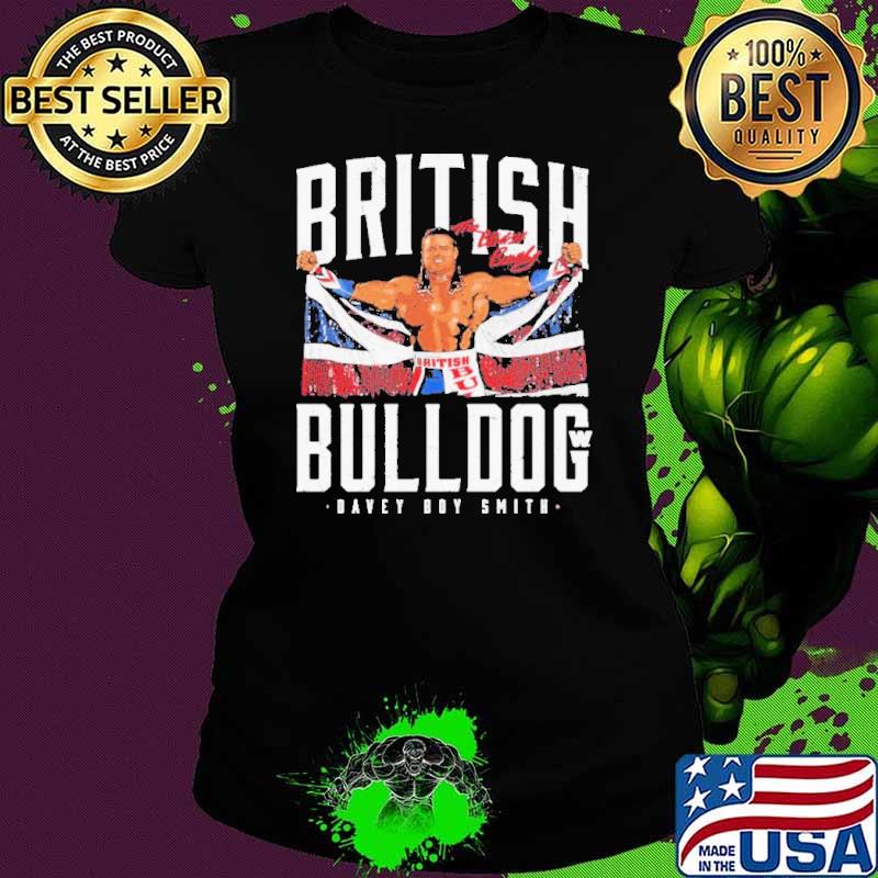 British Bulldog Davey Boy Smith Union Jack Flag shirt