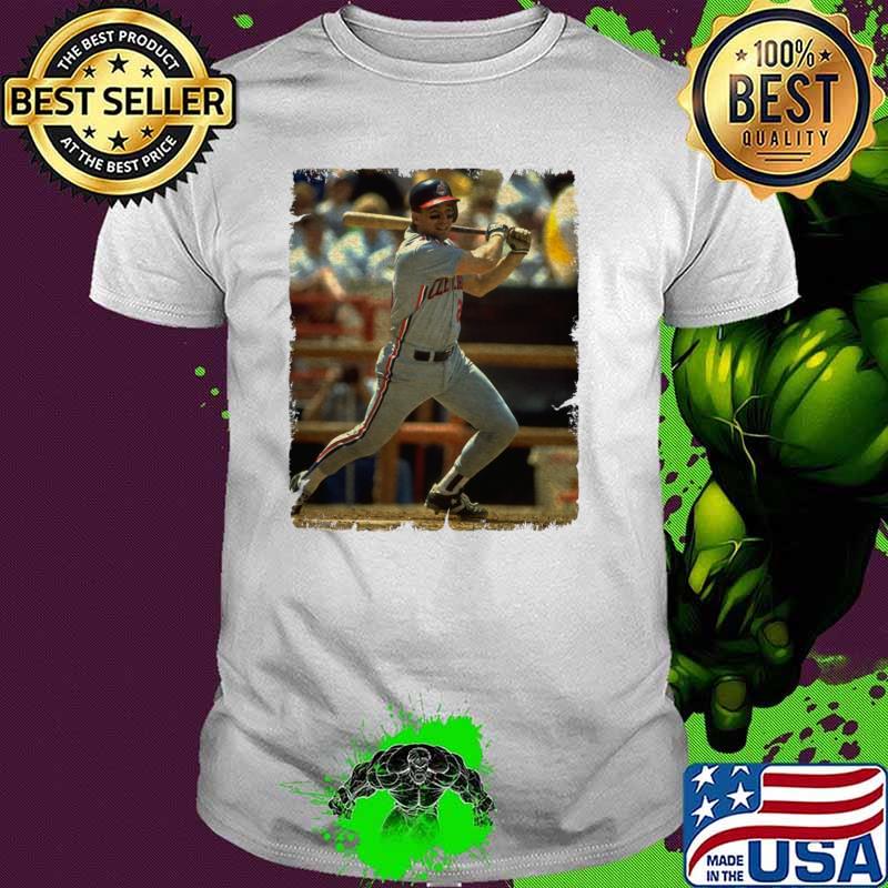 Brook Jacoby in Cleveland Guardians 1984 - 1991 Playing Baseball T-Shirt