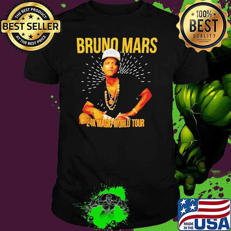 Bruno Mars 24k Magic World Tour shirt