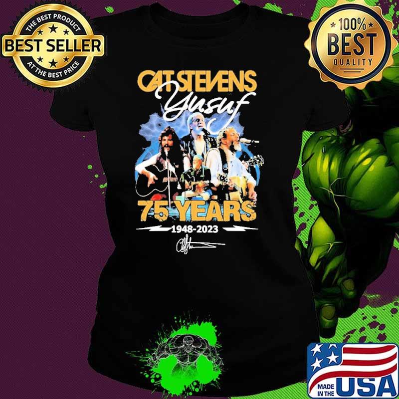 Cat Stevens Yusuf 75 Years 1948-2023 Signatures Shirt