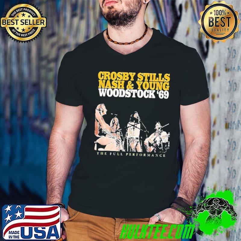 Crosby stills nash and young woodstock the full performance shirt