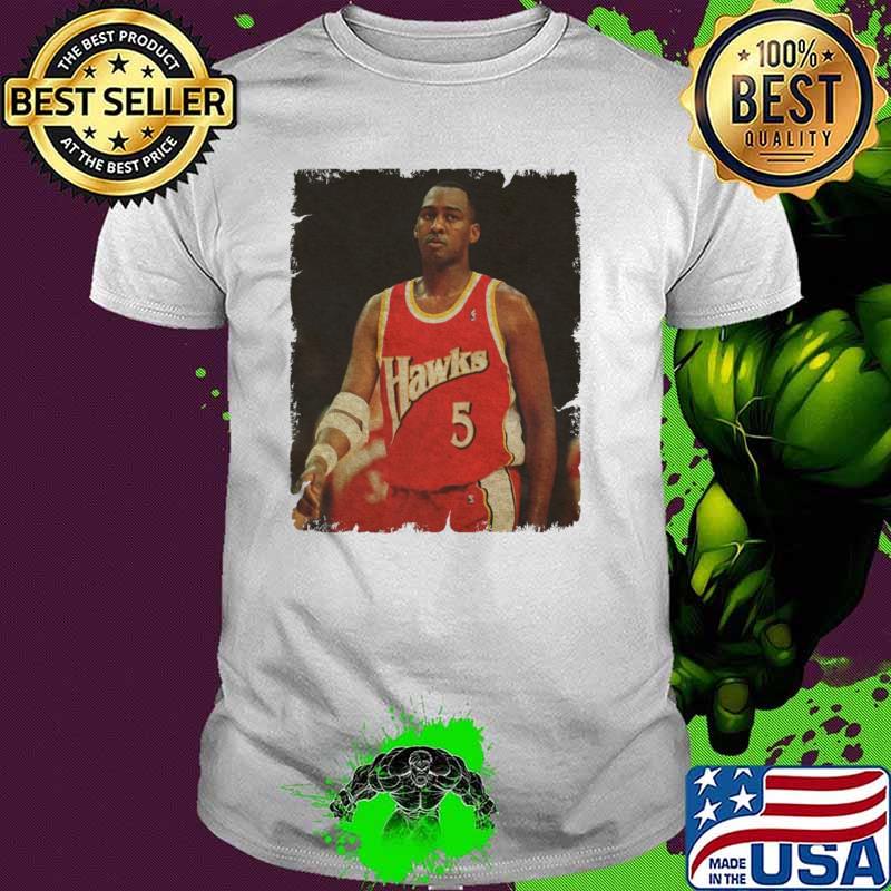 Danny Manning American Basketball Associate Heads Mens During His Hawks Days T-Shirt Danny Manning American Basketball Associate Heads Mens During His Hawks Days T-Shirt