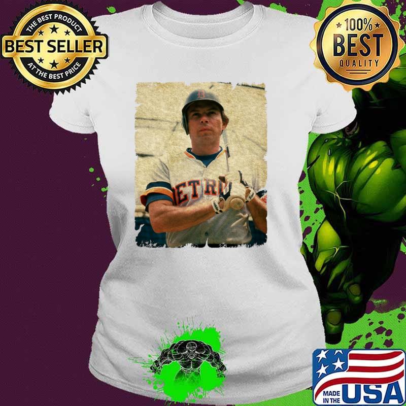 Darrell Evans American Baseball Player MLB in Detroit Tigers T-Shirt Ladies tee Darrell Evans American Baseball Player MLB in Detroit Tigers T-Shirt Ladies tee