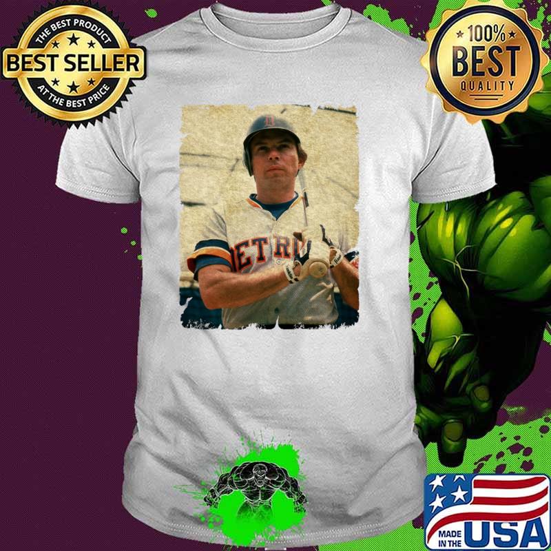 Darrell Evans American Baseball Player MLB in Detroit Tigers T-Shirt Darrell Evans American Baseball Player MLB in Detroit Tigers T-Shirt