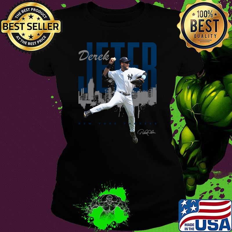 Derek Jeter Jump Throw Signature T-Shirt