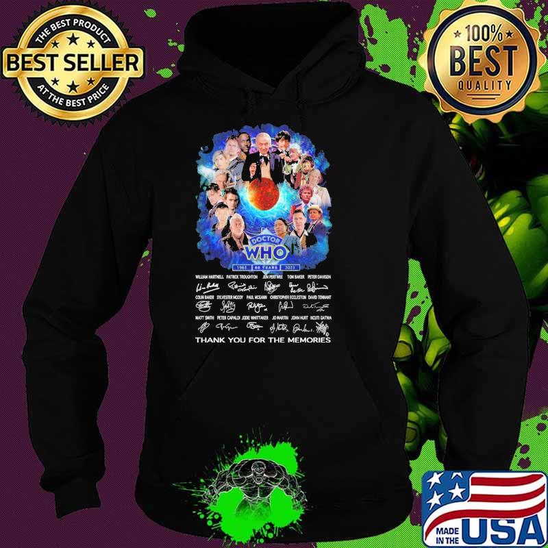 Doctor who 60 years 1963 2023 thank you for the memories signature s Hoodie Doctor who 60 years 1963 2023 thank you for the memories signature s Hoodie