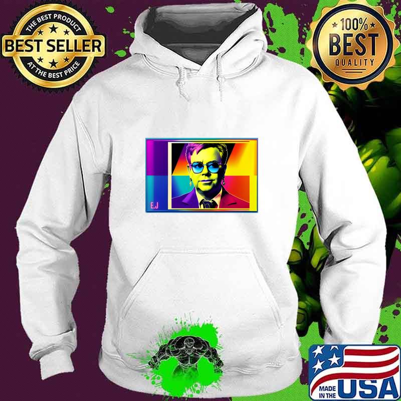 Elton John Reginald Kenneth Dwight British singer Pop Art T-Shirt Hoodie Elton John Reginald Kenneth Dwight British singer Pop Art T-Shirt Hoodie