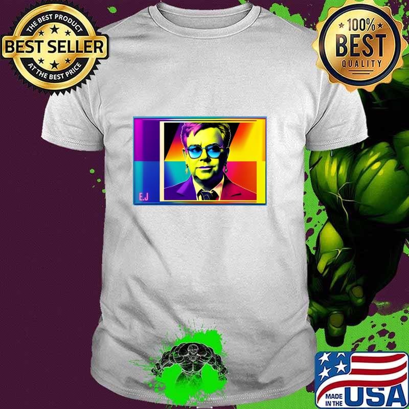 Elton John Reginald Kenneth Dwight British singer Pop Art T-Shirt Elton John Reginald Kenneth Dwight British singer Pop Art T-Shirt