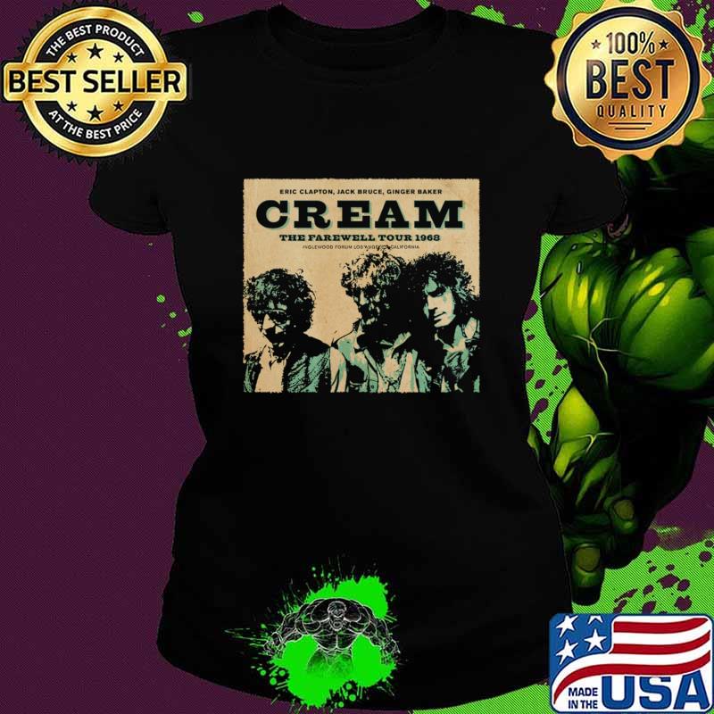 Eric Clapton Jack Bruce Ginger Baker Creams Farewell Tour 1968 T-Shirt Eric Clapton Jack Bruce Ginger Baker Creams Farewell Tour 1968 T-Shirt