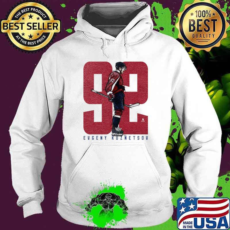 Evgeny Kuznetsov Hockey League For Washington 92 Scream T-Shirt Hoodie Evgeny Kuznetsov Hockey League For Washington 92 Scream T-Shirt Hoodie