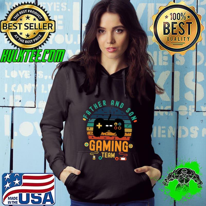 Father and Son Gaming Team Video Game Vintage T-Shirt Hoodie Father and Son Gaming Team Video Game Vintage T-Shirt Hoodie