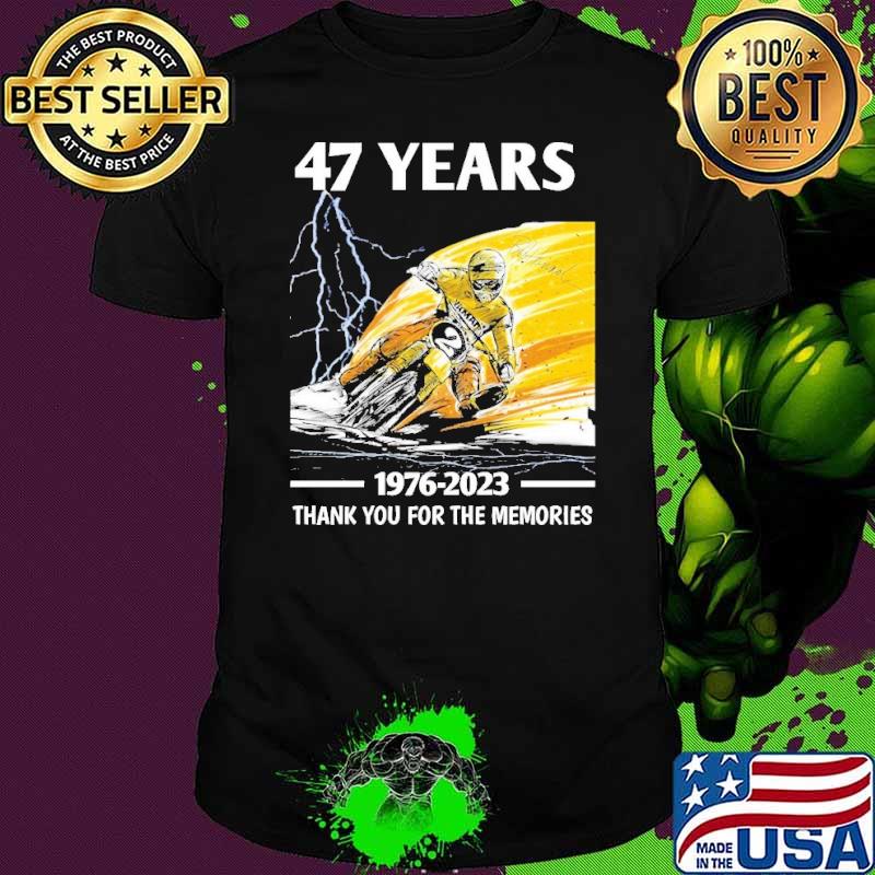 Funny 47 years 1976 2023 thank you for the memories signature shirt