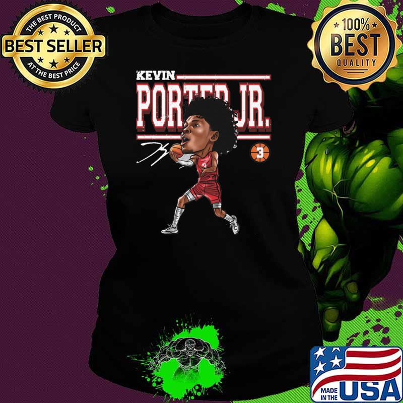 Funny kevin Porter Jr. Houston Cartoon Signature T-Shirt Ladies tee Funny kevin Porter Jr. Houston Cartoon Signature T-Shirt Ladies tee