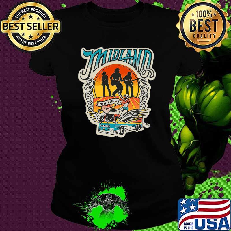Funny midland Make a Little Us Tour Wing Sunset T-Shirt
