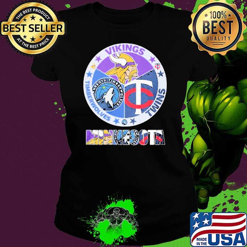 Funny minnesota Vikings Twins And Timberwolves City Champions Shirt