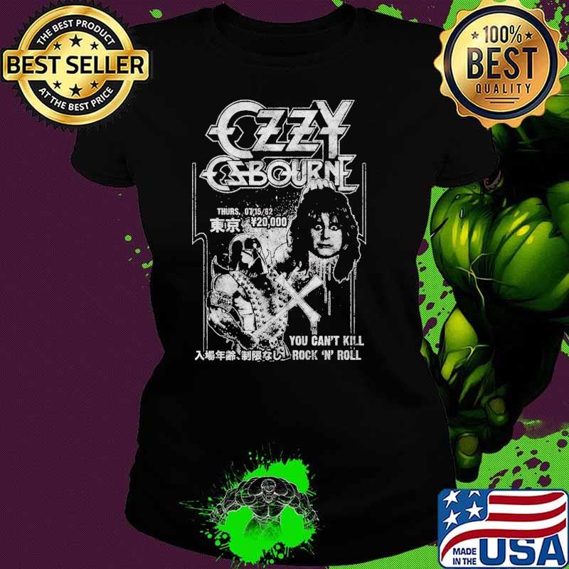 Funny ozzy Osbourne July 15, 1982 Tokyo, Japan Concert Promotional Poster Artwork Men's Unisex T-shirt