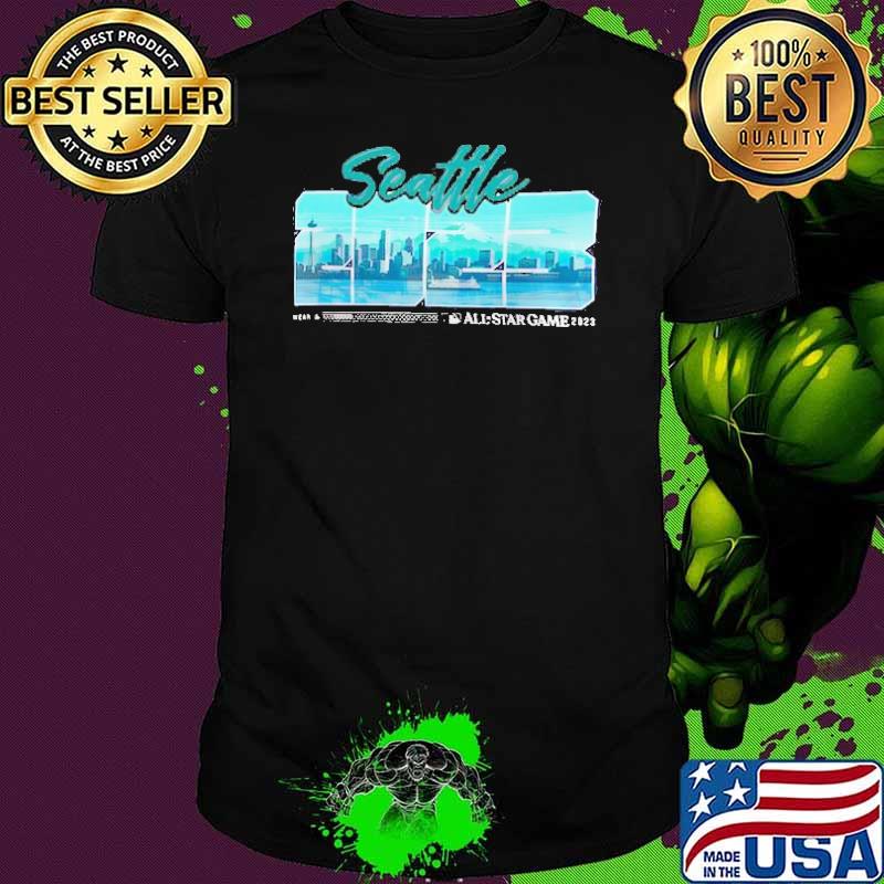 Funny seattle 2023 MLB All-Star Game City Retro Shirt Unisex Funny seattle 2023 MLB All-Star Game City Retro Shirt Unisex