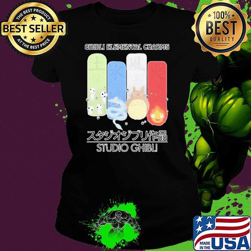 Ghibli elemental charms studio ghibli shirt