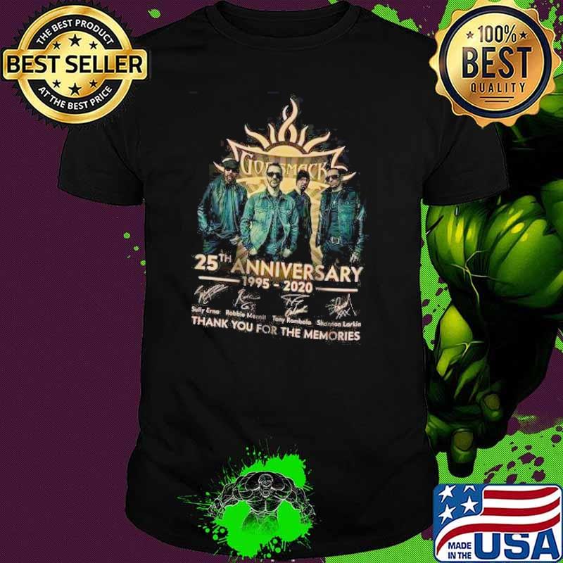 God smack 25th anniversary 1995 2020 thank you for the memories signature shirt
