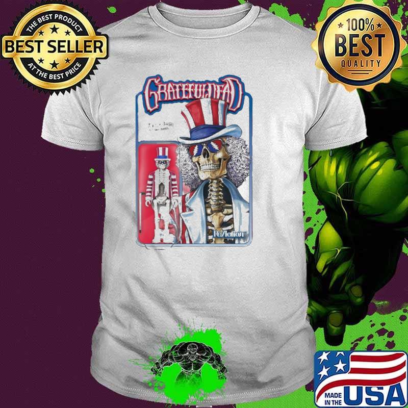 Grateful Dead Uncle Sam Action Figure Skeleton Poster shirt