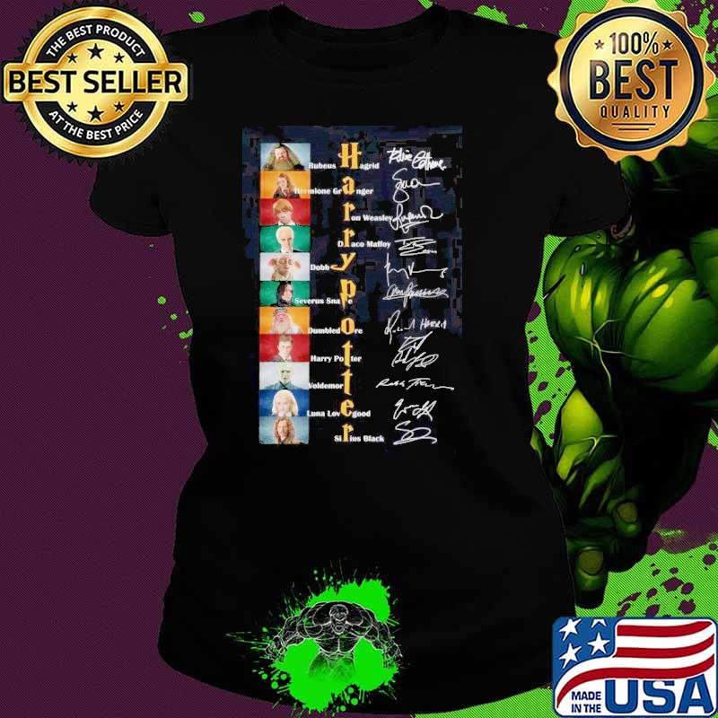 Harry Potter Movie Members Signatures Shirt