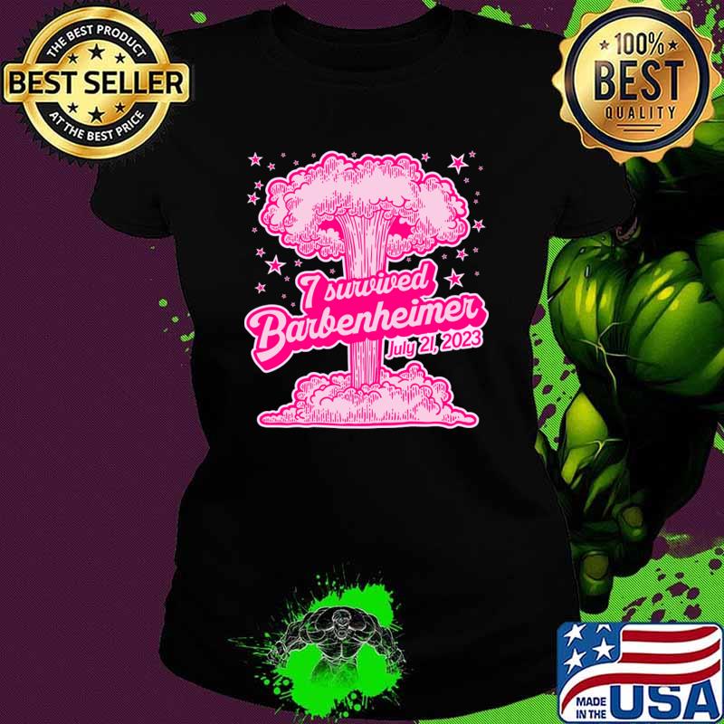 I Survived Barbenheimer July 21 2023 Barbie + Oppenheimer T-Shirt
