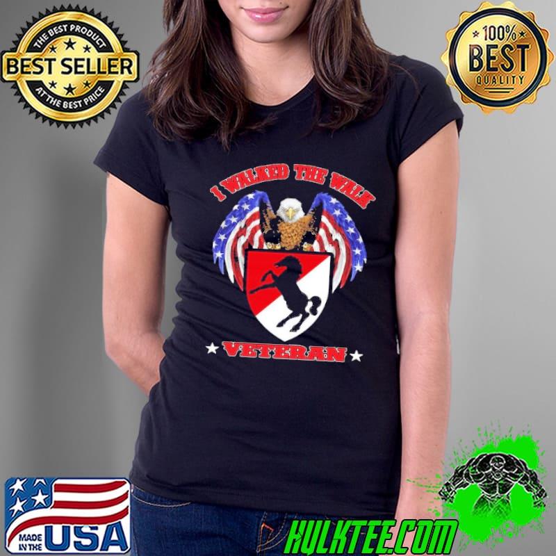 I walked the walk veteran eagle american flag s Ladies Tee I walked the walk veteran eagle american flag s Ladies Tee