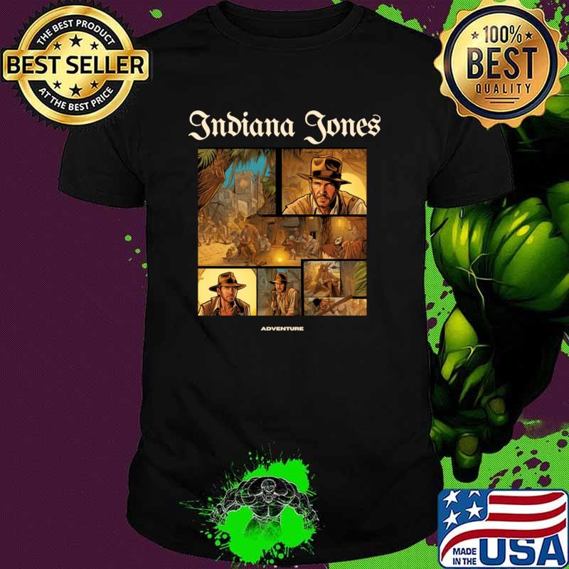 Indiana Jones victor illustration designe T-Shirt Unisex Indiana Jones victor illustration designe T-Shirt Unisex