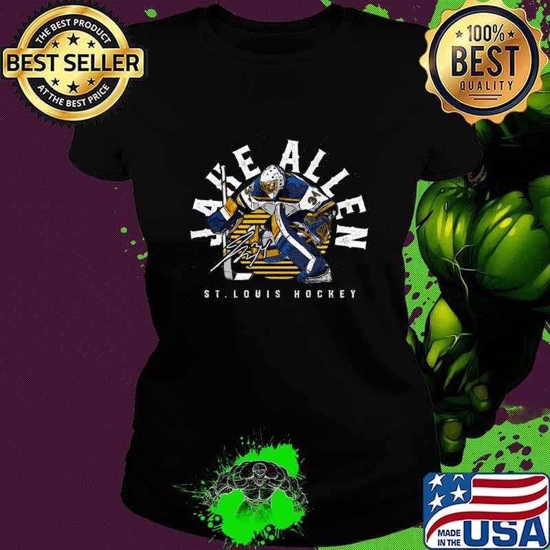 Jake Allen St. Louis Emblem Signature Retro T-Shirt