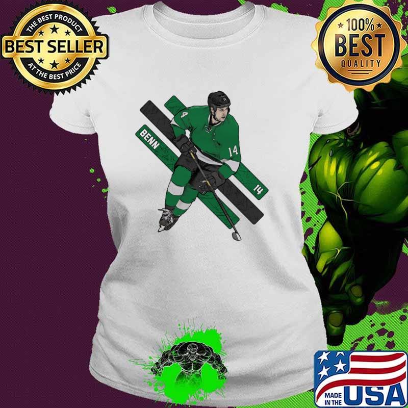 Jamie Benn Hockey Player Canadian For Dallas Stars Stripes T-Shirt Ladies tee Jamie Benn Hockey Player Canadian For Dallas Stars Stripes T-Shirt Ladies tee