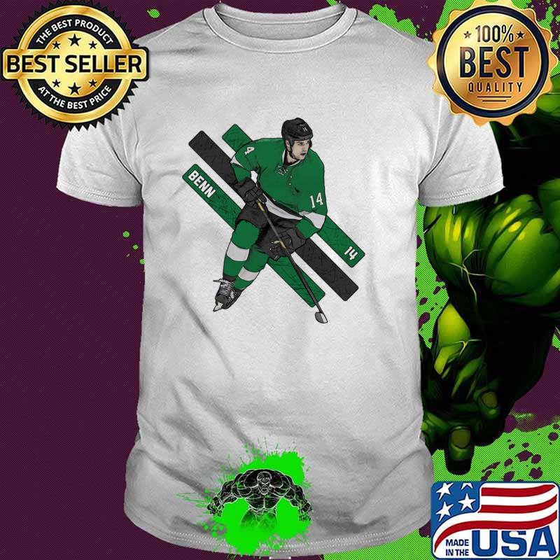 Jamie Benn Hockey Player Canadian For Dallas Stars Stripes T-Shirt Jamie Benn Hockey Player Canadian For Dallas Stars Stripes T-Shirt