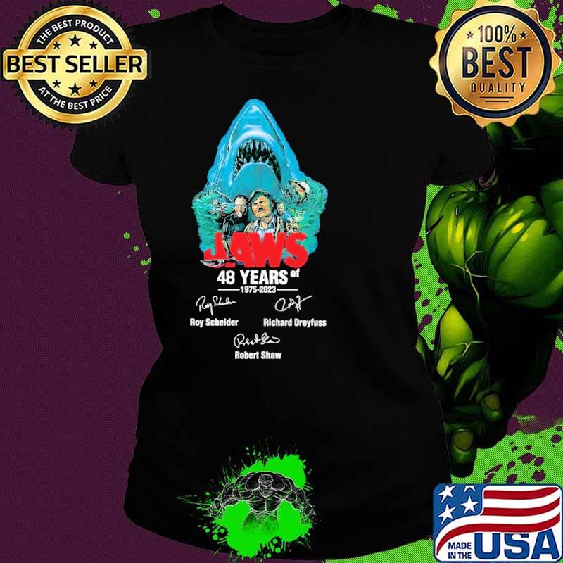 Jaws 48 years of 1975 2023 signature shirt