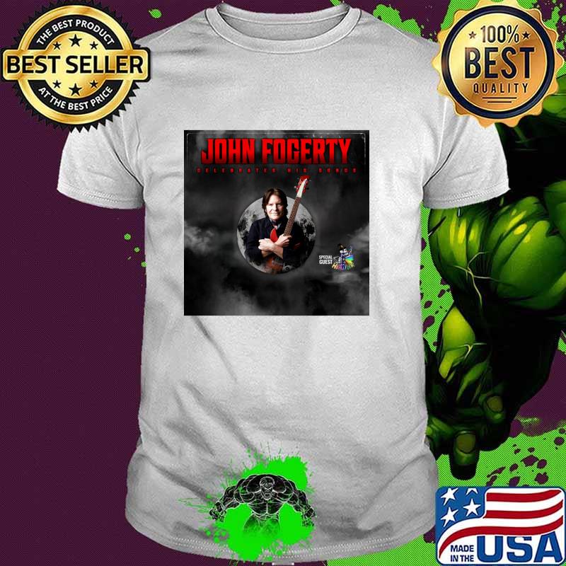 John Fogerty Celebrates His Songs Player Guitar Moon T-Shirt