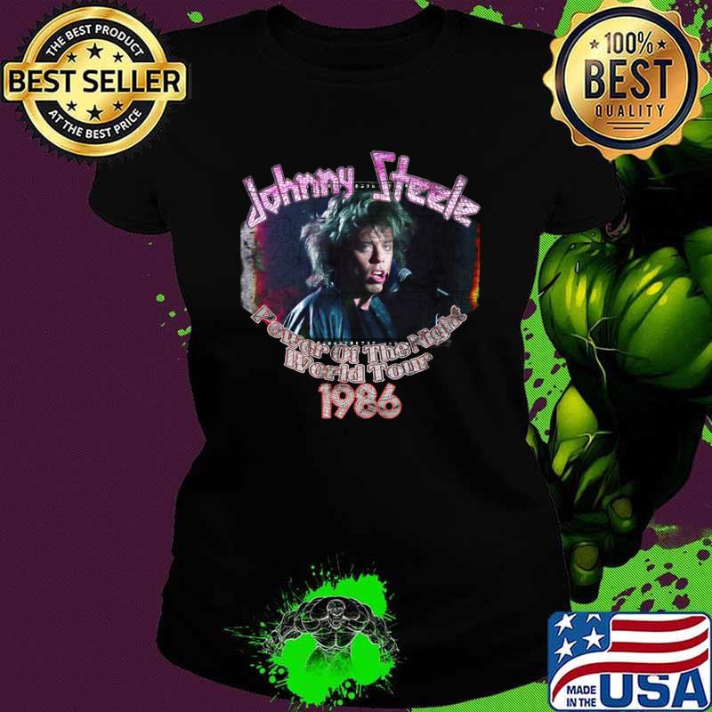 Johnny Steele Power of the Night World Tour 1986 T-Shirt