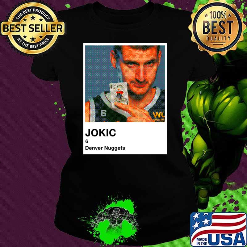 Jokic Serbian Denver Nuggets Basketball 8bit Pantone T-Shirt Ladies tee Jokic Serbian Denver Nuggets Basketball 8bit Pantone T-Shirt Ladies tee