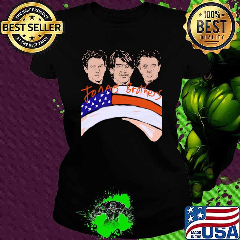Jonas brothers silouette american flag T-Shirt
